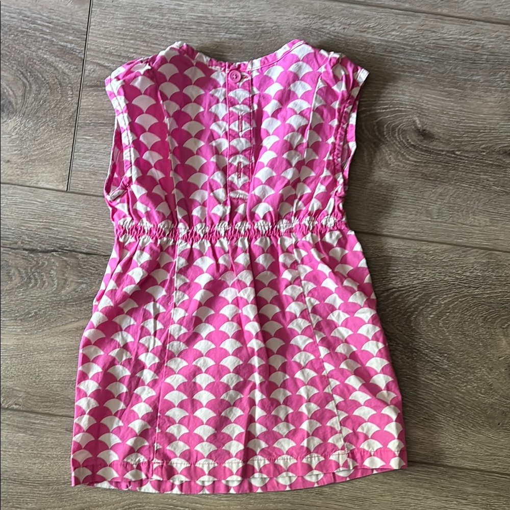 Pink and White Kids Dress - Picture 3 of 3